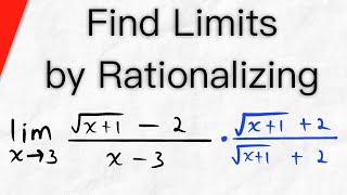 Evaluating Limits by Rationalizing | Calculus 1