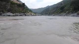 River Alaknanda joins River Bhagirathi at Devprayag