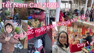 296 - chợ Tết ở Mỹ nhộn nhịp đông vui ngày cuối năm - Phở 79 thơm ngon - chợ ABC Đông nghẹc người