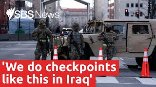 25,000 National Guard troops fortify Washington DC for inauguration | SBS News