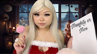 ASMR mrs. claus makes the naughty or nice list🧑🏻‍🎄📝🎄(realistic)(super cozy not controversial)