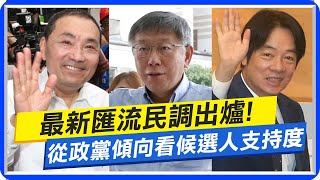 【每日必看】最新匯流民調出爐! 從政黨傾向看候選人支持度｜民調凸顯\