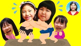 はっけよいのこった！小学生のお相撲さんごっこ勝ったのは誰？　みんなでパクパクランチタイム　初めての食べ物　室内アスレチック