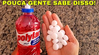 MISTURE NAFTALINA NO DETERGENTE E VOCÊ NÃO VAI ACREDITAR 😱😱 É INCRÍVEL