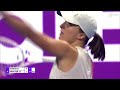 linda noskova vs. iga swiatek 2025 doha round of 16 wta match highlights