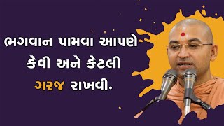 ભગવાન પામવા આપણે કેવી અને કેટલી ગરજ રાખવી.|How and how much we need to live in God |Aksharmuni Swami