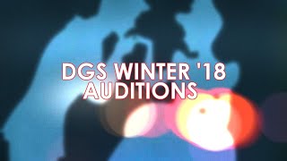DGS Winter '18 Auditions [CLOSED, JUDGING IN PROGRESS]