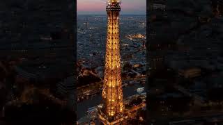 Eiffel Tower, Paris France | Eiffel Tower Short Tour at Night | #shorts