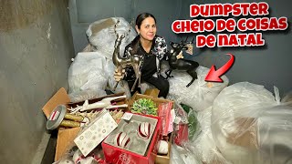 Dumpster cheio de coisas de natal! 🇺🇸