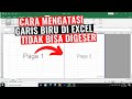 Cara Mengatasi Garis Biru di Excel Tidak Bisa Digeser