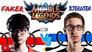 Faker vs. Bjergsen |Mobile Legends Match Up Mode|