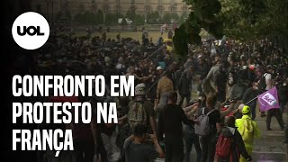 PROTESTO DE AGENTES DE SAÚDE TERMINA EM CONFRONTO EM PARIS