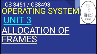 3.17 Allocation of Frames in Tamil