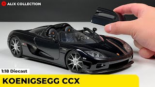 Unboxing of Koenigsegg CCX 1:18 Diecast Model Car by AUTOart Signature (4K)