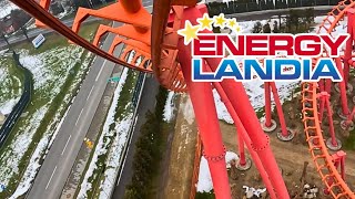 Roller Coaster Mayan - Front Row 4K On Ride POV. | Energylandia Vekoma SLC!