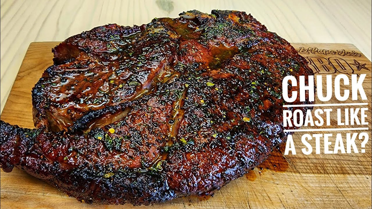 Cooking Chuck Roast Like A Steak | Reverse Seared Chuck Roast - YouTube