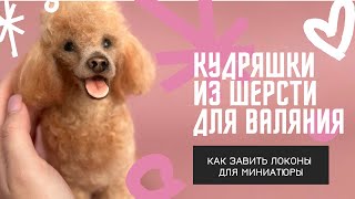 Как сделать кудри из шерсти для валяния: мастер-класс по локонам для игрушек и кукол