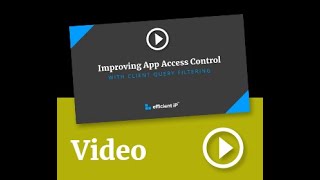 How to improve Application Access control with DNS Client Query Filtering (CQF)