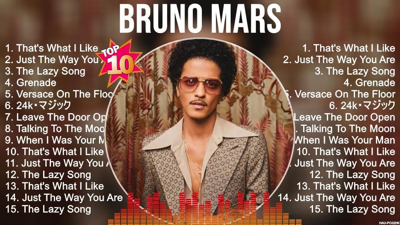 Bruno Mars Greatest Hits ~ OPM Music ~ Top 10 Hits Of All Time - YouTube