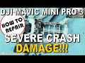 DJI Mavic Mini Pro 3 Drone How to repair fix severe crash damage & NEW Easy way to replace rotor arm