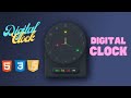 Digital Clock Project HTML CSS JavaScript | Digital Clock Using JavaScript In Hindi