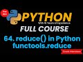 reduce() function in Python | reduce in Python | functools.reduce