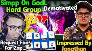 GodLike Hardest Group😱? Simpp On Jonathan🔥 Request To Fans For Zap💔