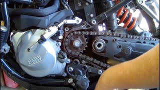 F850GS Chain and sprockets disassembly