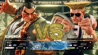 pjerawo (E.Honda) vs Daigo Umehara (Guile)：pjerawo（本田）vs ウメハラ（ガイル）