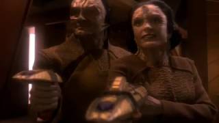 Garak, Sisko, Kira, and Odo on Cardassians Prime