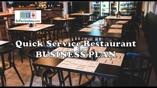 Quick Service Restaurant business plan - template with example sample