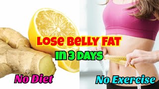 BURN THOSE STUBBORN FATS FAST With LEMON WATER Diet/ No diet No Exercise