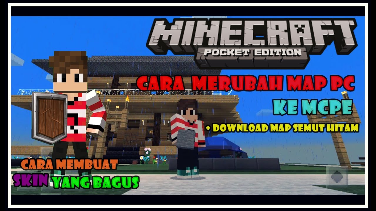 Cara Merubah Map Minecraft Pc Ke Mcpe Youtube