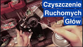 Czyszczenie oświetlenia scenicznego, ruchomych głów Lutuj z wodzirejem