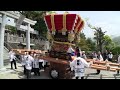 平成23年 南あわじ市上田八幡神社春祭り本宮2布団だんじり宮入