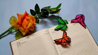 Diy Handmade Butterfly Bookmark || origami bookmarker || handmade book marker || paper bookmarker