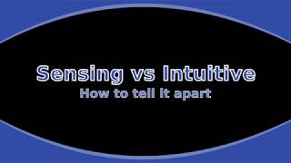 MBTI Sensing (S) vs Intuitive (N)