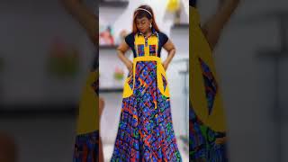 TRÈS BELLE ROBE AFRICAINE EN WAX2024 / MODELE DE ROBE AFRICAINE EN WAX  2024