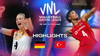 🇩🇪 GER vs. 🇹🇷 TUR - Highlights | Week 2 | Women's VNL 2024