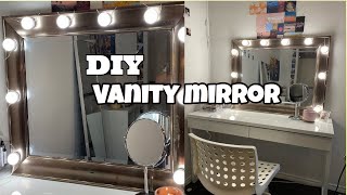 DIY Chende hollywood style vanity mirror under 25$//fiona lynn