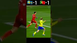 Sweden VS Portugal (Ronaldo X Ibrahimovic) Sensational Match Highlights #youtube #shorts #football