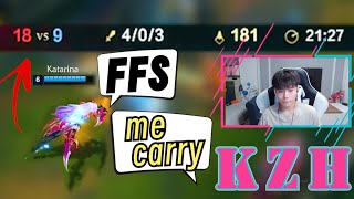 (Season13) KZH Lee Sin Teach how to CARRY a LOSING game - League of Legends