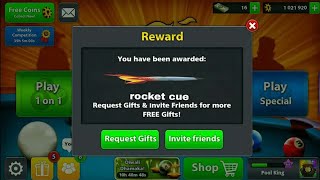 Rocket Cue :  For Free { 8 Ball Pool New } All Time Working Reward Link