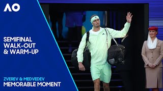 Zverev v Medvedev | Semifinal Walk-Out & Warm-Up | Australian Open 2024