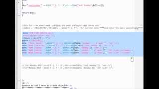 PHP Code tutorial - Calculate all 4 Sundays of the Month **Purpose: Time Sheets