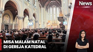 Ribuan Umar Kristiasni Ikuti Misa Malam Natal di Katedral - iNews Malam 24/12