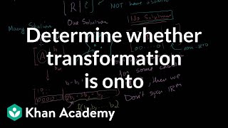 Determining whether a transformation is onto | Linear Algebra | Khan Academy