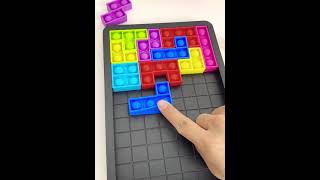 New pop it Tetris Game | awesome game  | color full  tetris game rubber  pop it game launched