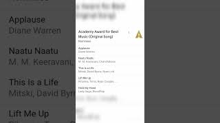 Best original song category  Oscar 2023 # top 5 Nominations#Naatu Naatu song#Indian cinema#RRR