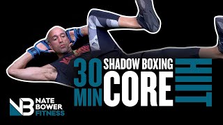 30 Minute Basic Boxing and Core HIIT Workout | NateBowerFitness